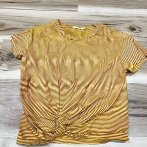 Lush Striped Knot Tee Shirt Women’s XS